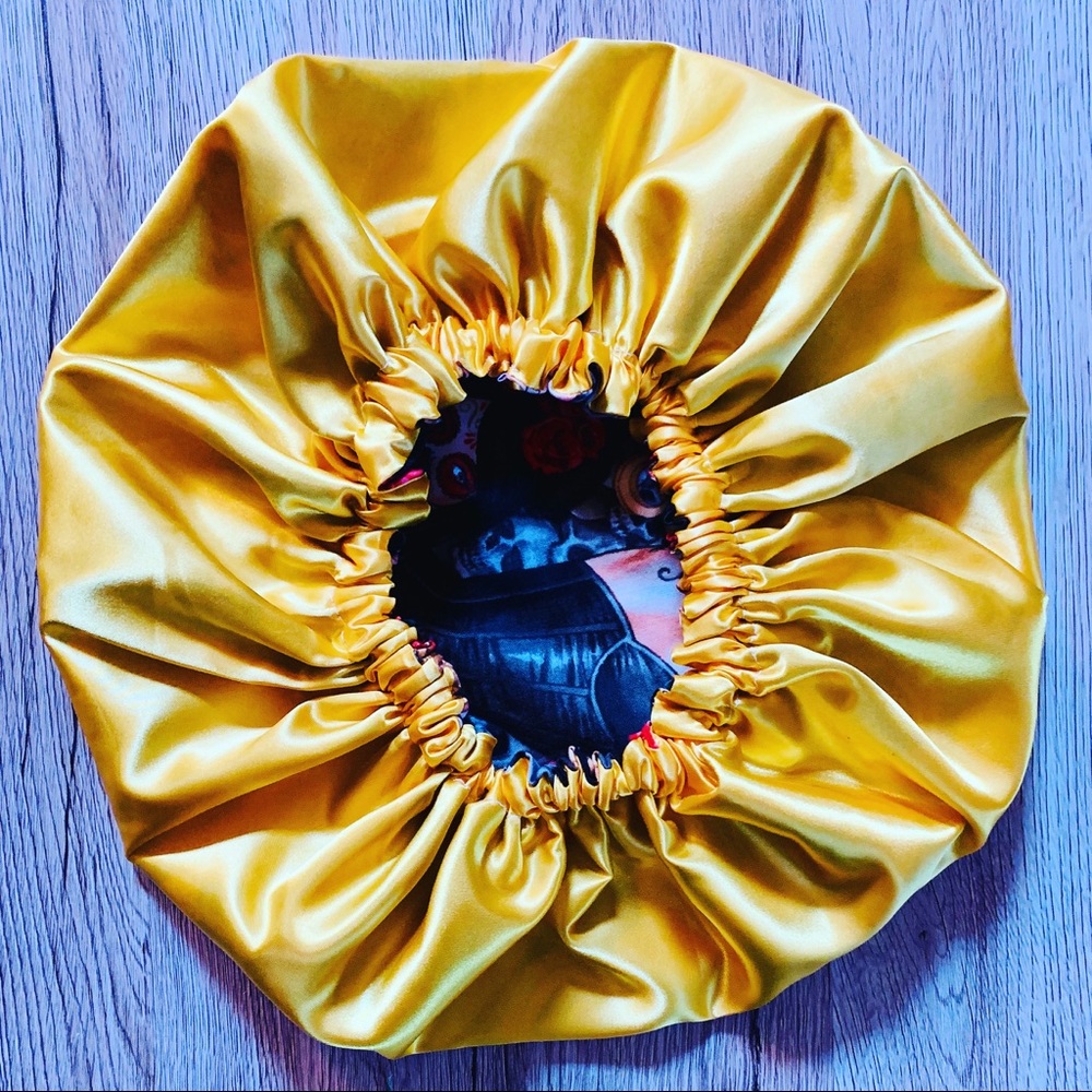 Gold Satin Bonnet